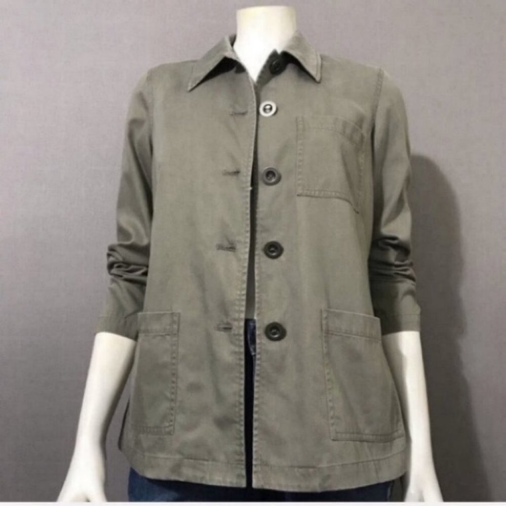 Sigrid Olson | Olive Button Down Military Jacket - image 5